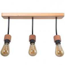 Φωτιστικό Οροφής 3xE27 230V Ξύλινο 955FIONA3